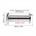 Uxcell Door Viewer Solid Brass 220-degree Peephole With Cover For 2-1 4 To 3-1 2 Inch Thick Polished Chrome Finish