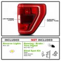 Acanii For Incandescent W Blind Spot 2021 2022 2023 Ford F150 Pickup Truck Oe Tail Light Brake Lamp Passenger Side