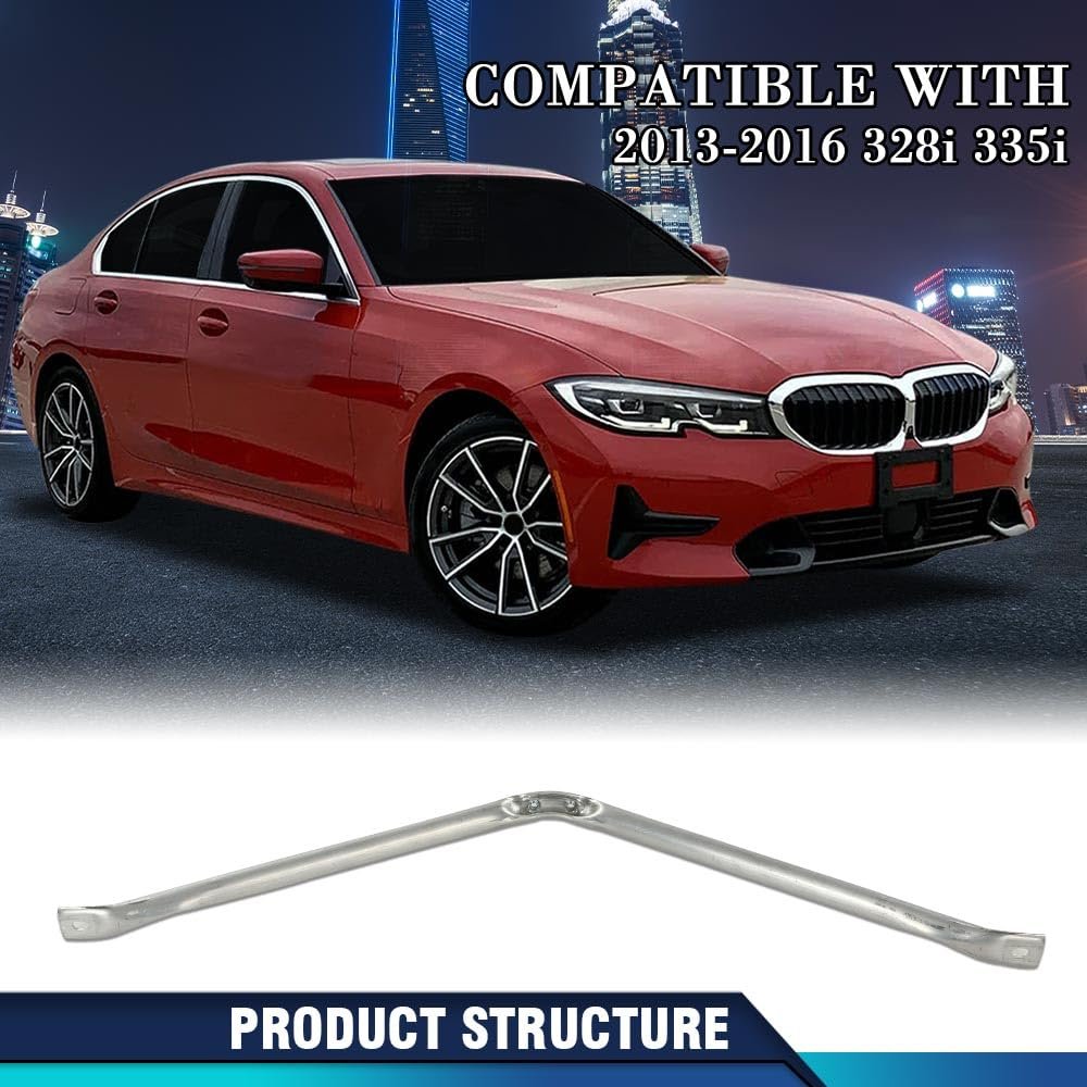Front Radiator Support Bracket For 2014-2016 Bmw 228i Base Fit 2017-2021 230i 2014-2018 328d 51647245789 Bm1225137 Silver