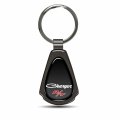 Dodge Charger R T Classic Black Dome Dark Gunmetal Metal Teardrop Key Chain Official Licensed Accessory 2 13 In X 1 25