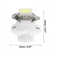 X Autohaux 10pcs Dc 12v T5 5050 Led Dashboard Light White For Car Internal