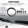 Uxcell 1 Set Windshield Washer Water Nozzle Spray No 15878745 For Buick Rainier 2004-2007