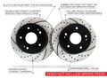 Approved Performance C1082r Front Pair Premium Drilled And Slotted Disc Brake Rotors 