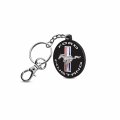 Ipick Image For Ford Mustang Circle Logo Custom Laser Cut With Uv Full-color Printing Acrylic Charm Key Chain