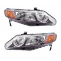 Epic Lighting Oe Style Replacement Headlights Assembly For Honda 2006-2008 Civic Ho2502125 Ho2503125 33151snaa02 33101snaa02 