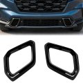 Hercoo 2pcs Bottom Bumper Lid Cover Strip Trim For Honda Crv Hybrid 2023-2026 Accessories Cr-v Sport Touring Abs Material Front 