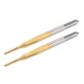 Thread Tap Metric M1 2 X 0 25 Titanium Coated Cobalt Hss High Speed Steel 3 Straight Flutes Machine Mini Micro Screw Threading 