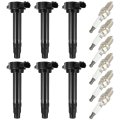 Ignition Coils 2007-2013 For Mitsubishi Outlander 3 0l V6 3-pins Uf589 7090 Bkr5egp With 6 Iridium Spark Plugs Pcs