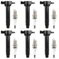Ignition Coils 2007-2013 For Mitsubishi Outlander 3 0l V6 3-pins Uf589 7090 Bkr5egp With 6 Iridium Spark Plugs Pcs