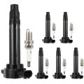 Ignition Coils 2007-2013 For Mitsubishi Outlander 3 0l V6 3-pins Uf589 7090 Bkr5egp With 6 Iridium Spark Plugs Pcs