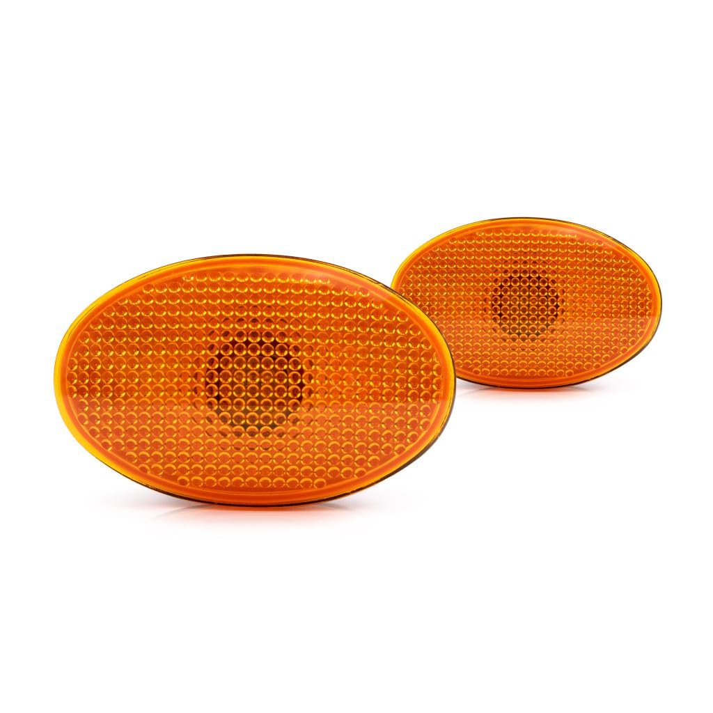 Rear Side Marker Lights Forord 250 F 350 F 450 Super Duty 1999 To 2010 Driver And Passenger Pair Amber Lens Replaces 8c3z15442b