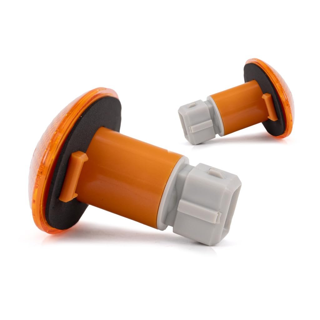 Rear Side Marker Lights Forord 250 F 350 F 450 Super Duty 1999 To 2010 Driver And Passenger Pair Amber Lens Replaces 8c3z15442b