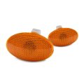 Rear Side Marker Lights Forord 250 F 350 F 450 Super Duty 1999 To 2010 Driver And Passenger Pair Amber Lens Replaces 8c3z15442b