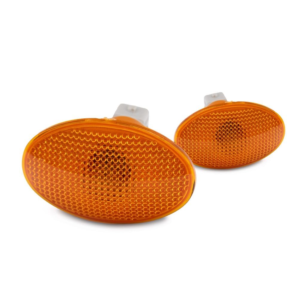 Rear Side Marker Lights Forord 250 F 350 F 450 Super Duty 1999 To 2010 Driver And Passenger Pair Amber Lens Replaces 8c3z15442b