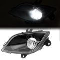 Front Left Full Led Fog Light For 2018 2024 Freightliner Cascadia Driver Side Clear Lens Black Housing Lamp Replacement