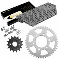 Caltric O-ring Drive Chain Sprockets Kit Compatible With Kawasaki Zx-6r Ninja Zx636 Zx-636 2005 2006