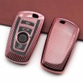 M Jvisun Soft Carbon Fiber Finish Car Key Fob Cover For Bmw 1 Series 2 3 4 5 6 7 5gt Gt3 Gt5 X1 X3 X4 M2 M3 M4 M5 M6