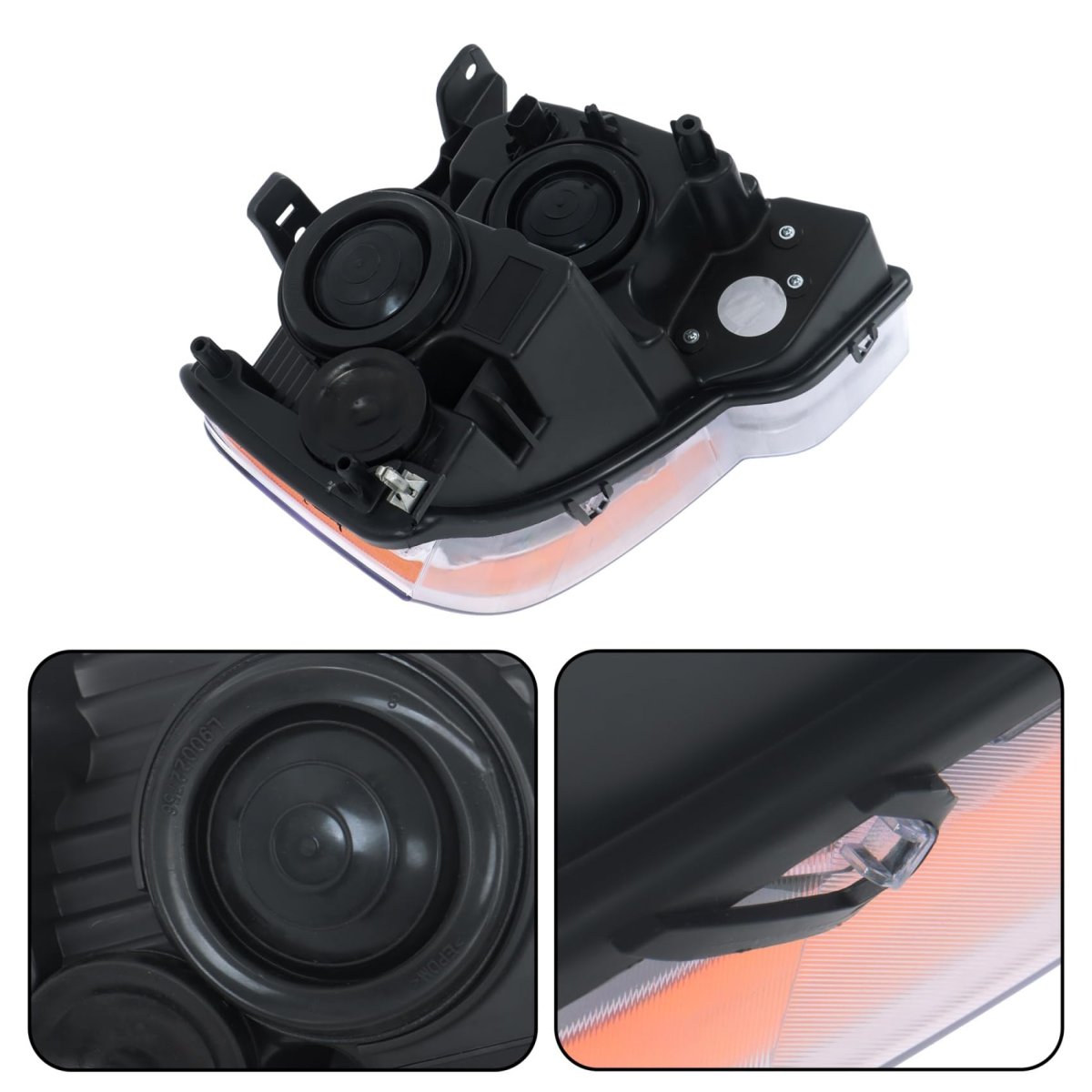 Headlight Assembly Chrome Housing For Expedition 2015 2016 2017 Driver Side Non Projector Halogen Replacement Fl1z13008h