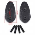 Httmt- Carbon Fiber Snowflake Mirror Block Off Base Plates Compatible With 2000-2008 Yamah R1 Yzf-r1 Yzfr1