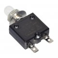 Alveytech 50vdc 125 250vac Push-button Reset Circuit Breaker With Metal Threaded Collar And Rubber Boot Replacement Switch