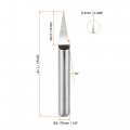 Uxcell Wood Engraving Bit Solid Carbide 3 175mm 1 8 Shank 15 Degree 0 2mm Tip Cnc Router Tool For Acrylic Pvc Mdf Pcb Carving