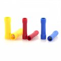 Zyamy 100pcs Fully Insulated Butt Quick Splice Wire Terminals Assorted Kit Electric Crimp Connectors Cable Joiner Red Blue 
