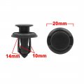 Uxcell 100pcs Plastic Rivets 10mm Car Bumper Fender Clips Trim Panel Fasteners Expansion Screws Kit