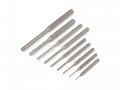 Pin Punch Set 9 Piece 1 16 To 3 8 In 5160 High Carbon Steel Pnc92001