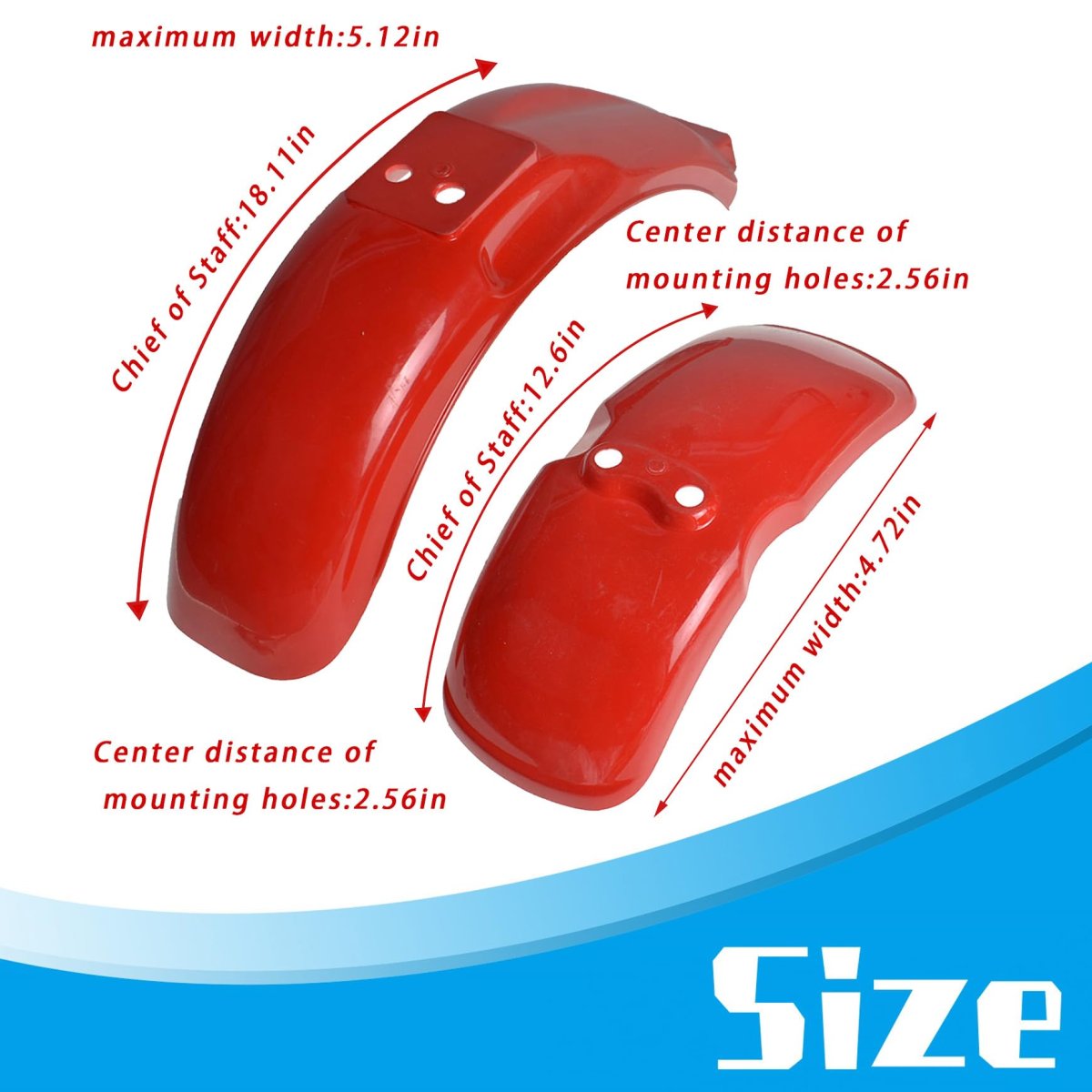 Front And Rear Mudguard Replacement For Honda Z50a Mini Trail 1968 To 1978 Fits Z50 Z50r 1979 1999 2 Piece Plastic Set