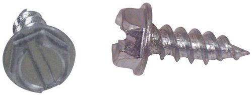 012-tr50 8 X 3 4 In Zinc Unslotted Hex Washer Head Screws Pack Of 50 Unc Thread Round Point External Drive