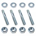 4 Sets Carburetor Studs Set Metal Mounting Stud Kit With Hex Nuts Spacers Carbureter Accessories Fit For 5 16in Threads Intake