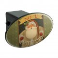 Christmas Holiday No L Noel Santa Happy Oval Tow Trailer Hitch Cover Plug Insert