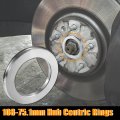 X Autohaux 4pcs Od 108mm To Id 75 1mm Aluminum Alloy Car Hub Centric Rings Wheel Bore Center Spacer