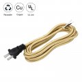 Uxcell 8ft 18 2 Cloth Covered Lamp Cord With Plug 3 Pcs Vintage Electrical Stripped Ends For Extension Wiring Diy Repairing