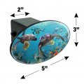 Ocean Coral Reef Sea Turtles Diving Oval Tow Trailer Hitch Cover Plug Insert