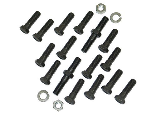 1966 1974 Corvette Exhaust Manifold Bolt Set For 427 With Air Conditioning 20 Pieces