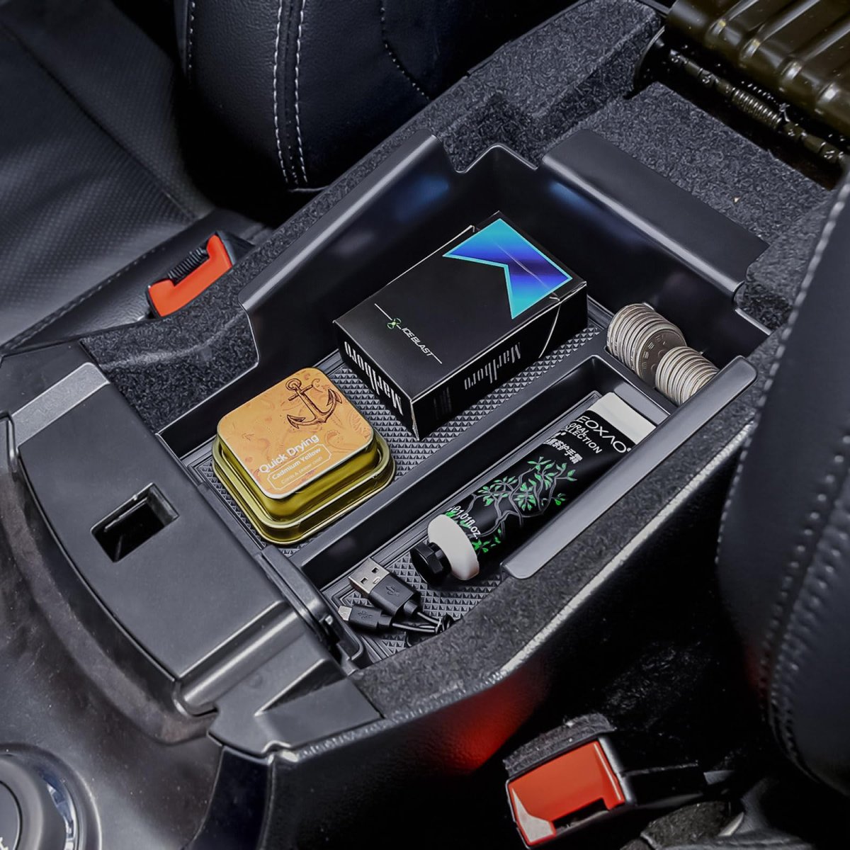 Center Console Organizer For Ford Explorer 2012-2016 2017 2018 2019 Accessories Armrest Storage Box Interior Pallet Secondary