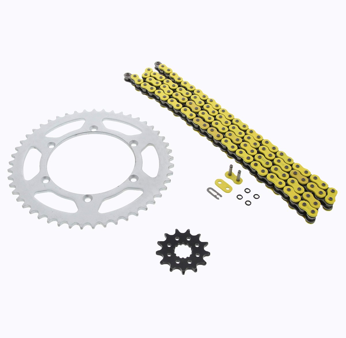 2003-2007 Fits Kawasaki Klx300r 300 R Yellow O Ring Chain And Sprocket 13 49 110l
