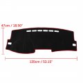 X Autohaux Car Dashboard Cover Nonslip Black Red Dash Mat Pad For Toyota Corolla 2009-2013