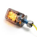 2x 6mm Motorcycle Accessories Black Racing 6 Led Turn Signal Light Indicator Lens Blinker Universal For Suzuki Honda Kawasaki
