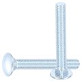 25pcs Carriage Bolts 3 8 -16x2-1 2 Carbon Steel Round Head Square Neck Screws Bolt Screw For Fastening Accessories Silver 