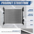 Auto Dynasty Dpi 13343 Factory Style 1-row Cooling Radiator Compatible With Chevy Spark 1 2l Mt 13-15 Aluminum Core