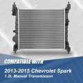Auto Dynasty Dpi 13343 Factory Style 1-row Cooling Radiator Compatible With Chevy Spark 1 2l Mt 13-15 Aluminum Core