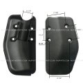 Door Mirror Bottom Mount Bracket Black Mounting Plate Aluminum Passenger Side Fits 2005 And Onward Peterbilt 335 340 357 382