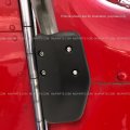 Door Mirror Bottom Mount Bracket Black Mounting Plate Aluminum Passenger Side Fits 2005 And Onward Peterbilt 335 340 357 382