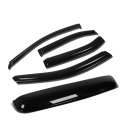 Fusion Mkz Milan 4pcs Window Deflector Rain Guard 38 Inches Sun Roof Visor Dark Smoke 