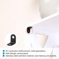 Uxcell 40pcs Angle Bracket Metal 12x12mm Black Corner Brace Fastener L Shaped Right Brackets Protector Shelf Support With