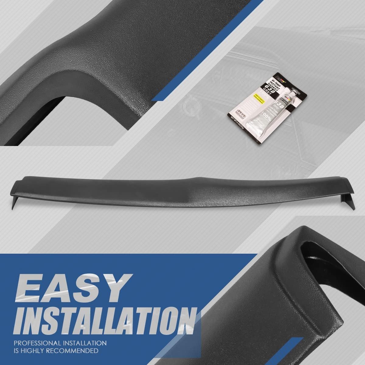 Auto Dynasty Front Abs Molded Dash Board Cover Cap Overlay For 1969-1974 Chevy Nova Buick Apollo Oldsmobile Omega Pontiac