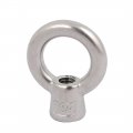 Uxcell Lifting Eye Nut M6 Female Thread 33mm Height 304 Stainless Steel Round Shape For Rope Fitting Pack Of 2