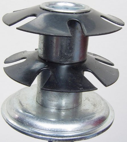 Oajen Metal Threaded Star Type Insert Adapter For 1 Od Round Tubing 7 16 Center Opening Pack Of 20